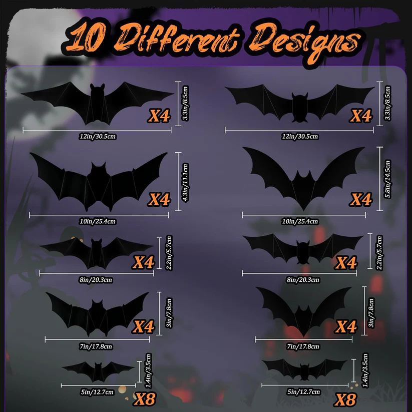 LED HALLOWEEN BATS